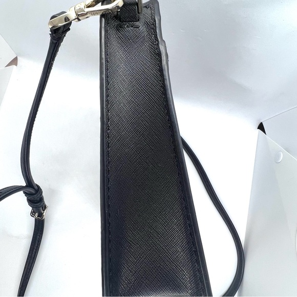 Kate Spade Crossbody Bag & Matching Zip Wallet Set – Black Saffiano Leather EUC - Picture 7 of 16